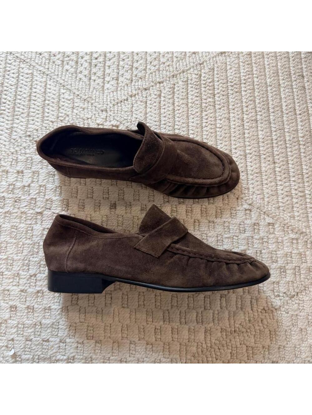 Tony Bianco Gatsby Brown Suede Loafers